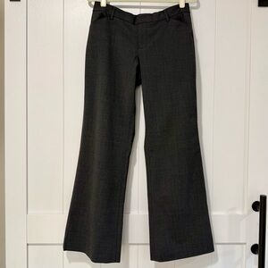 🍒 GAP Perfect Trouser Charcoal Gray Stretch Career Work Pants — Size 4R 🍒
